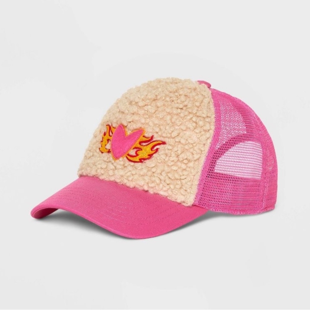 Faux Shearling Trucker Hat